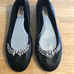 Badgley Mischka Wendy leather flats size 8.5